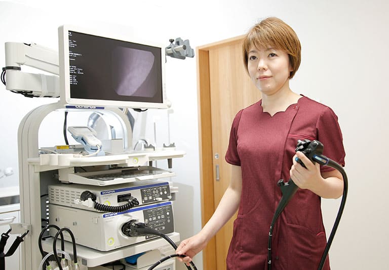 女性医師による内視鏡検査